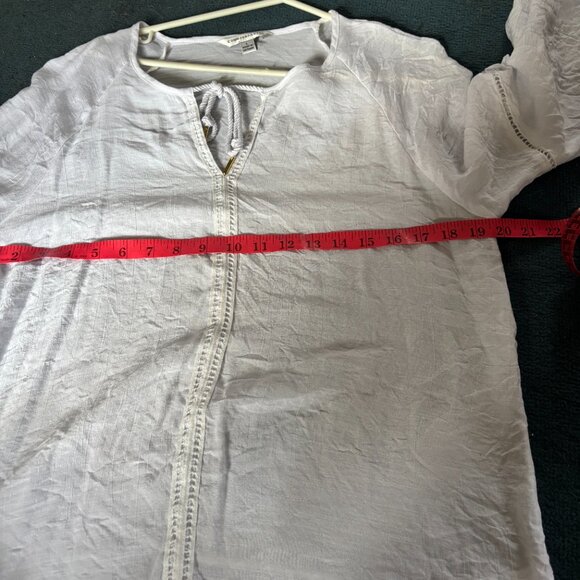 Long, wide sleeved large boho white shirt, NEVER WORN! - Picture 8 of 8
